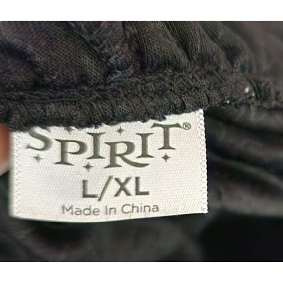 Spirit Witchy Dark Fantasy Vampire Hooded Bell Sleeve Dress Womens L Black - Picture 10 of 10